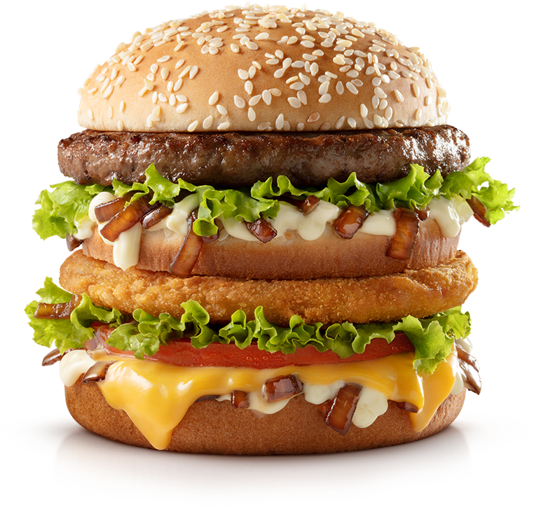 Big Mac Burger Closeup.png PNG