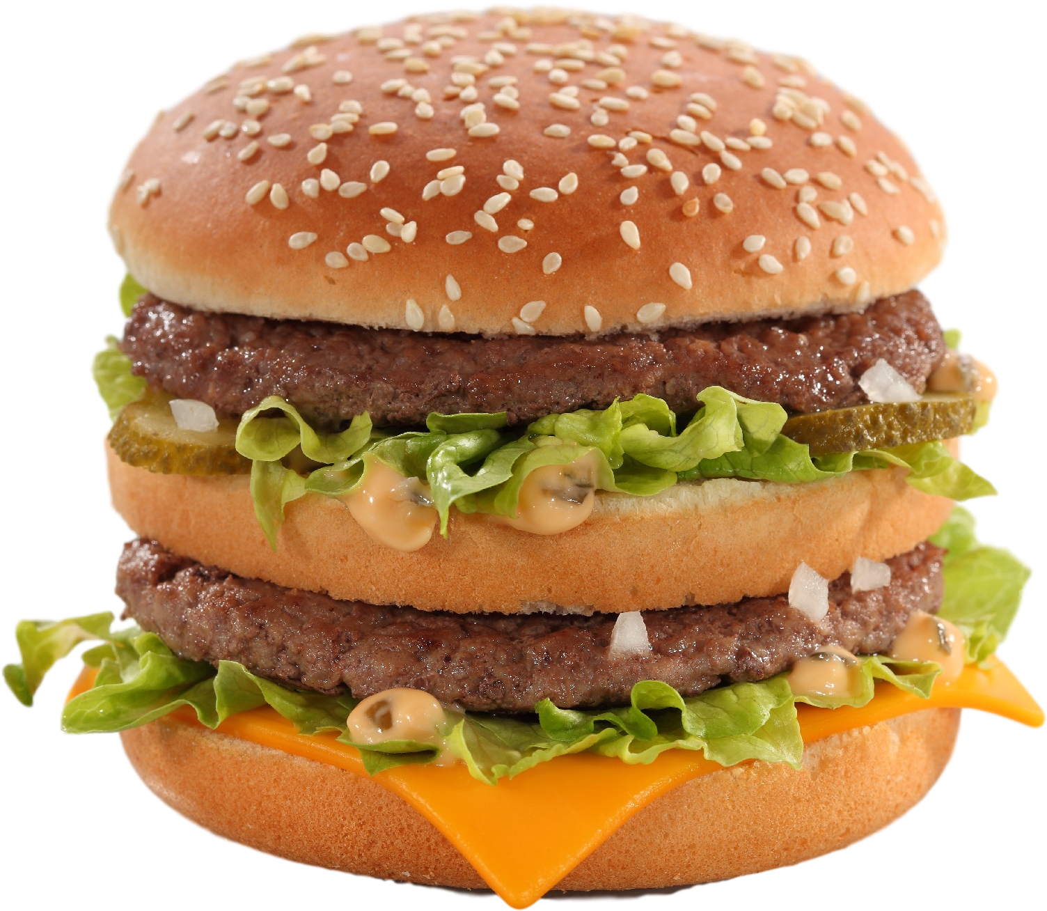 Big Mac Burger Isolated PNG
