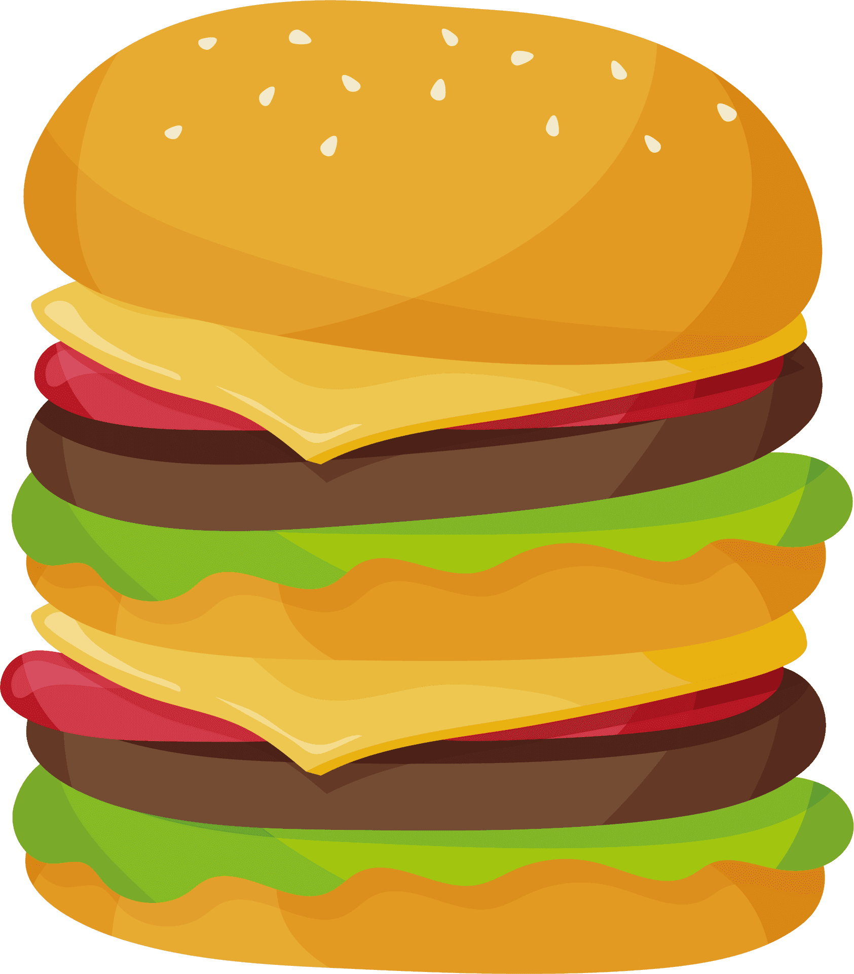 Big Mac Cartoon Illustration PNG