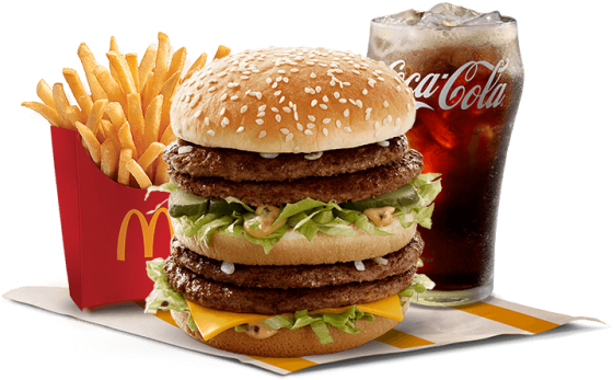 Big Mac Meal Combo PNG