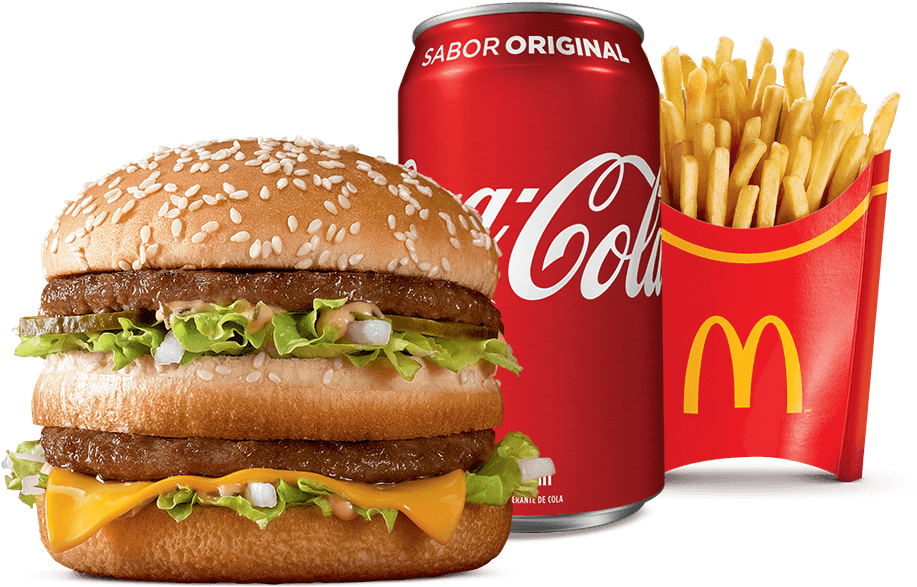 Big Mac Mealwith Cokeand Fries PNG