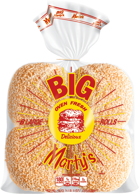 Big Martys Hamburger Rolls Packaging PNG