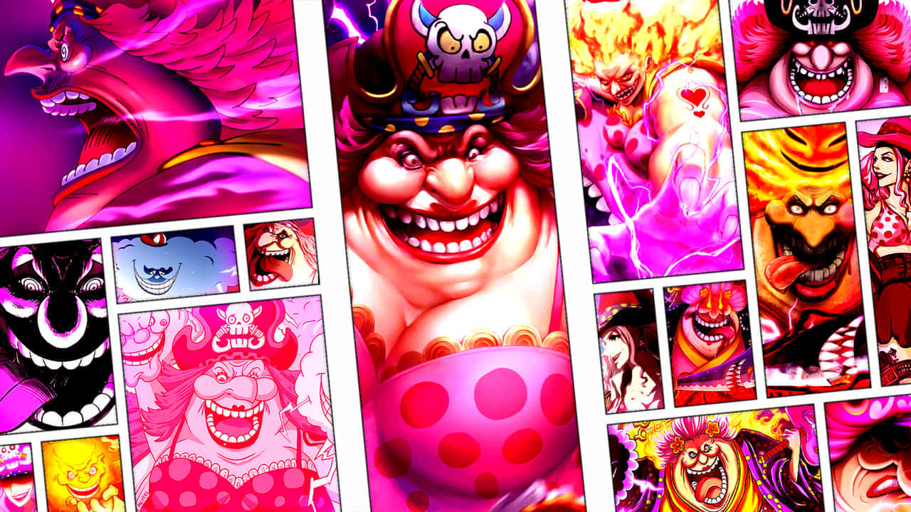 Luffy teamed up with Big Mom to take on the world, only on One Piece Wallpaper