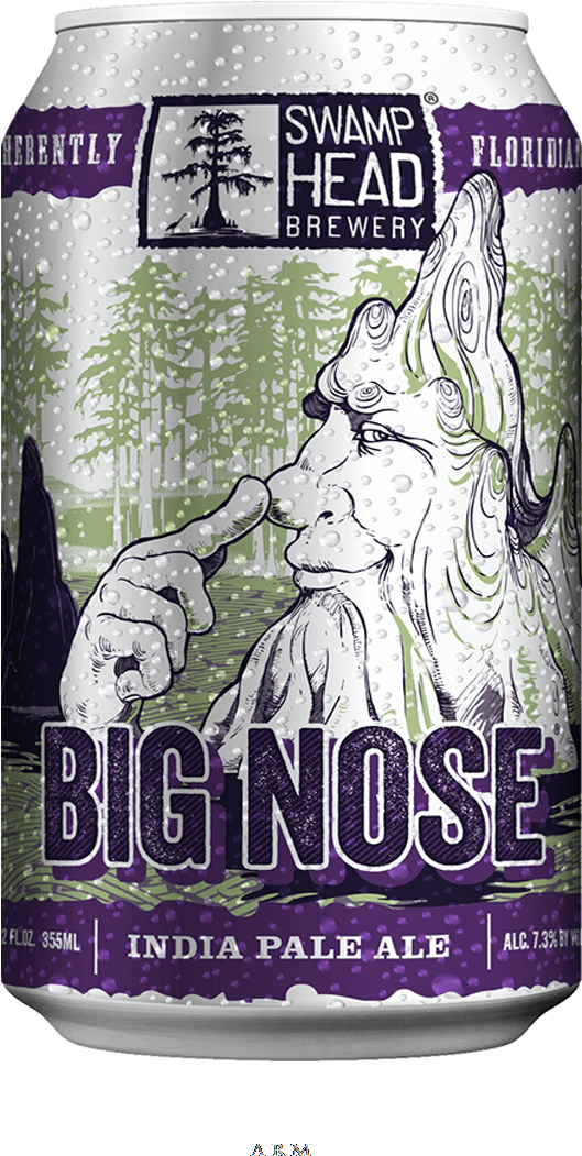Big Nose India Pale Ale Can Artwork PNG