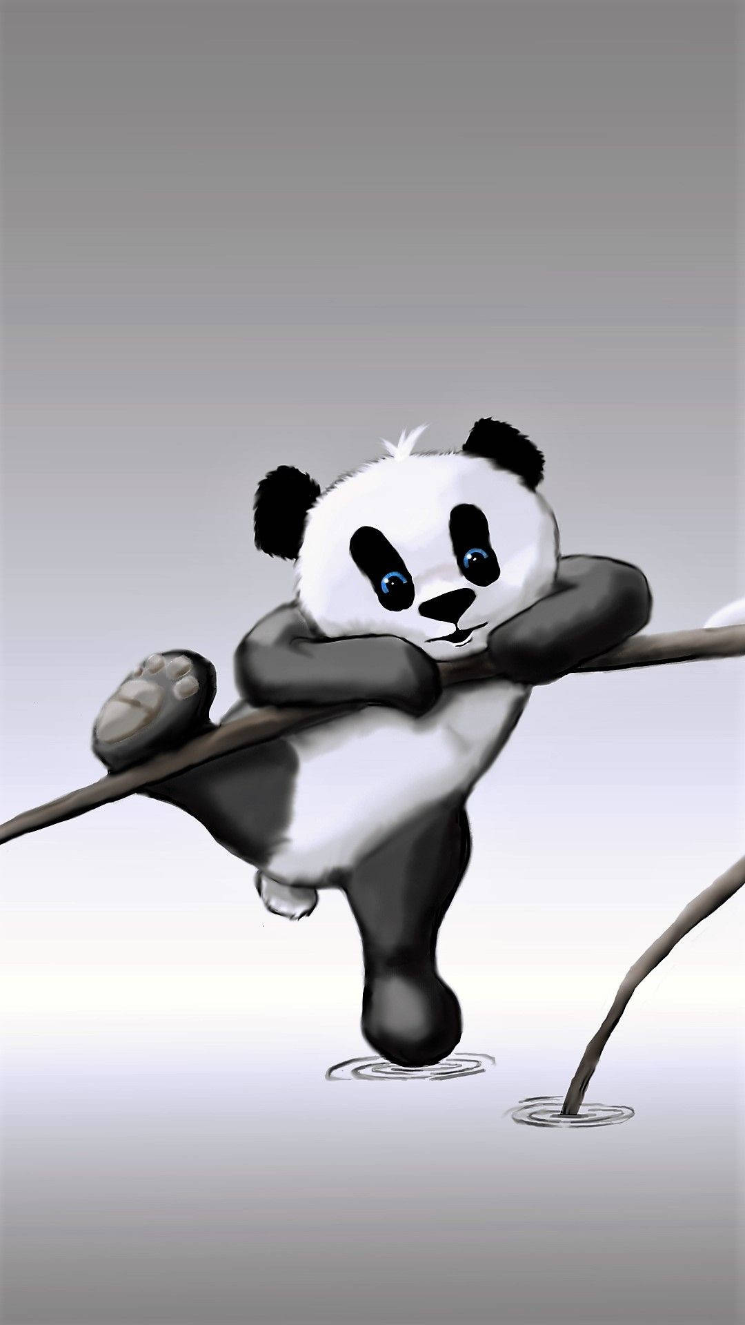 Big Panda Cartoon Iphone Background