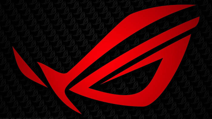 Big Red And Black Asus Rog Logo Wallpaper