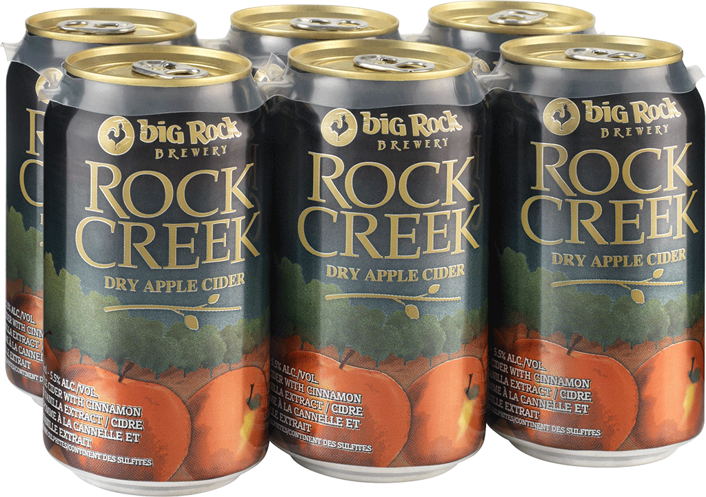 Big Rock Brewery Rock Creek Cider Cans PNG