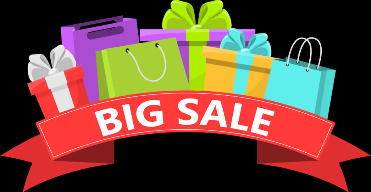 Big Sale Shopping Bagsand Gifts PNG
