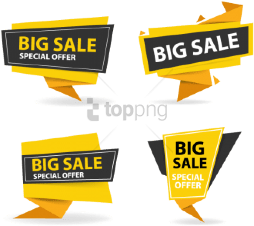 Big Sale Special Offer Banners PNG