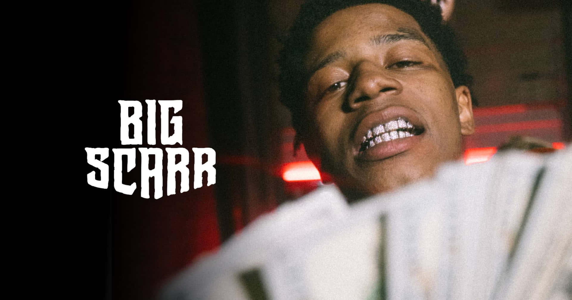 Big Scarr With Moneyand Grillz Wallpaper
