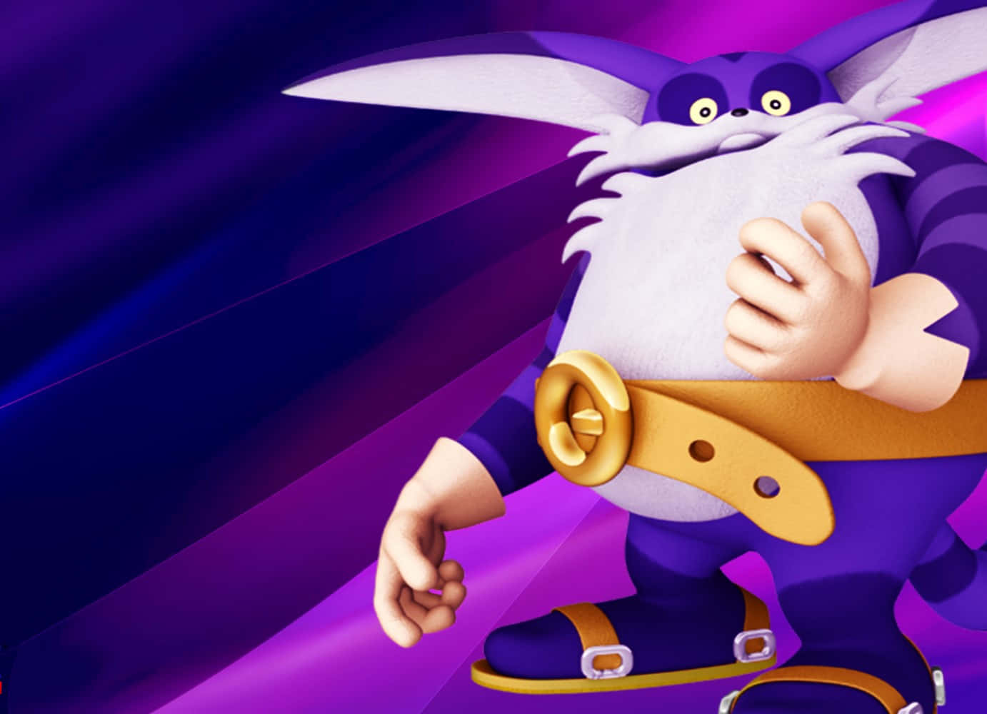 Caption: Big the Cat in action Wallpaper