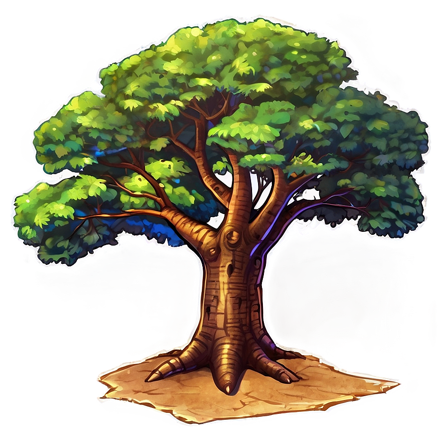 Big Tree At Golden Hour Png Ewf45 PNG