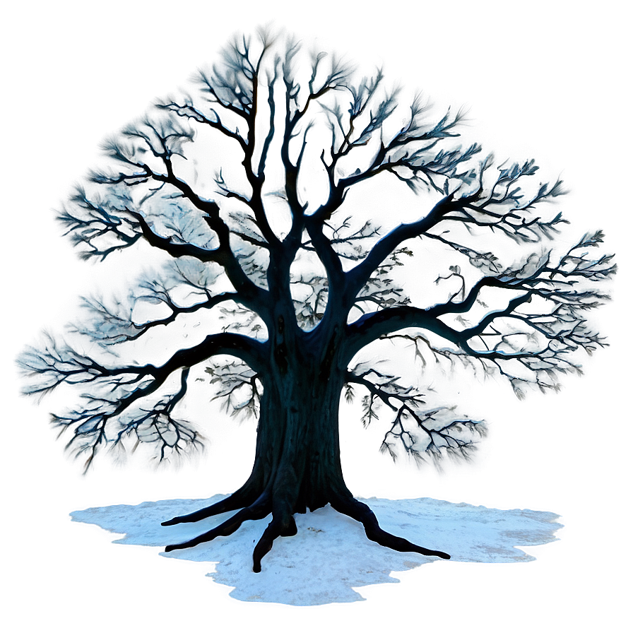 Big Tree In Moonlight Png 06262024 PNG