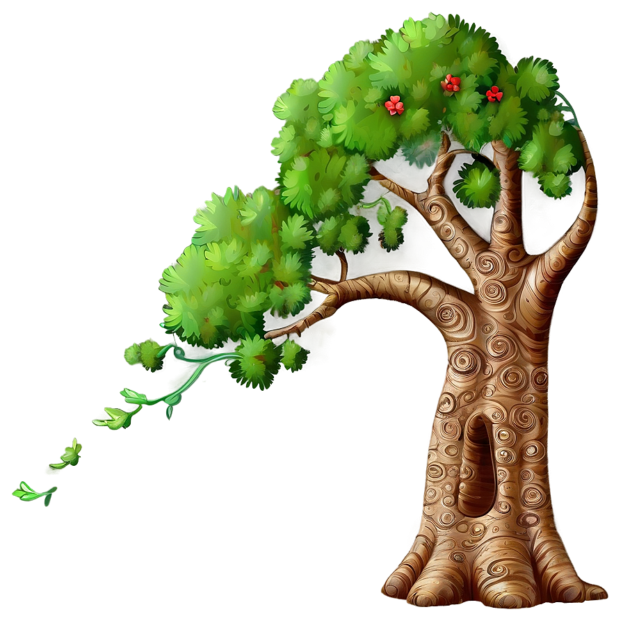 Big Tree With Carved Initials Png 06262024 PNG