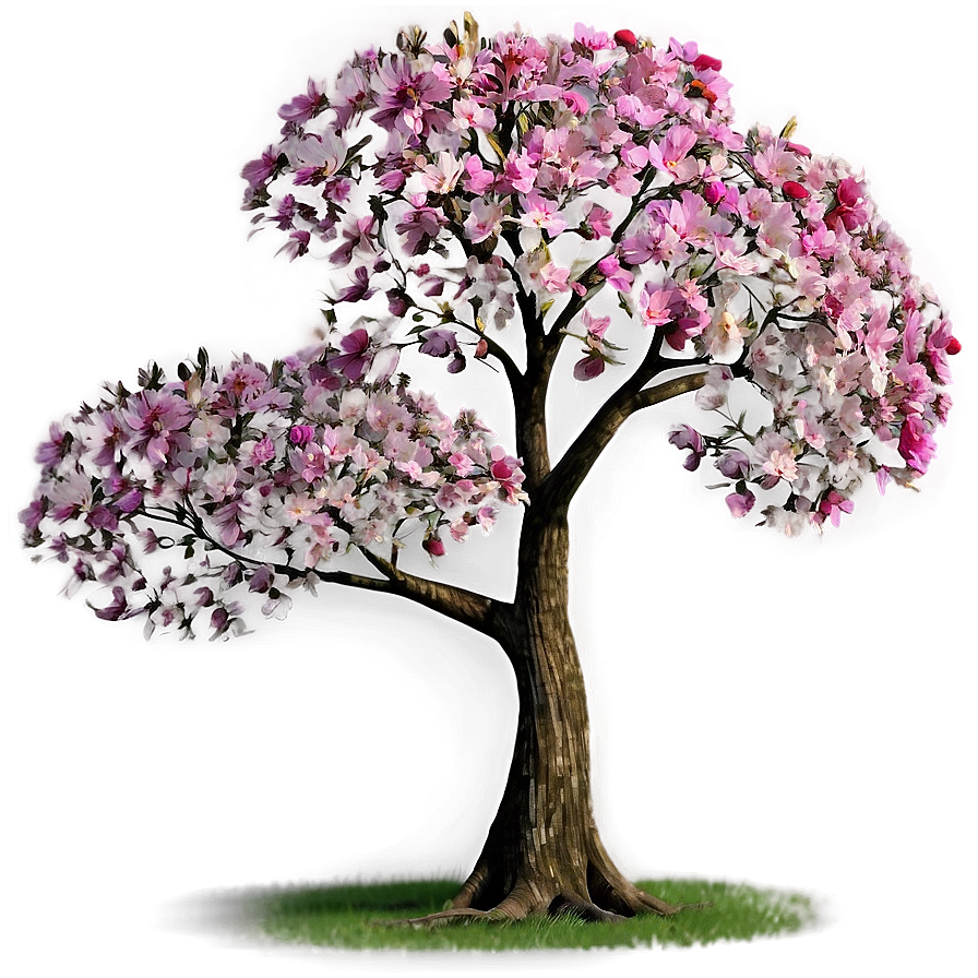 Big Tree With Colorful Flowers Png 52 PNG