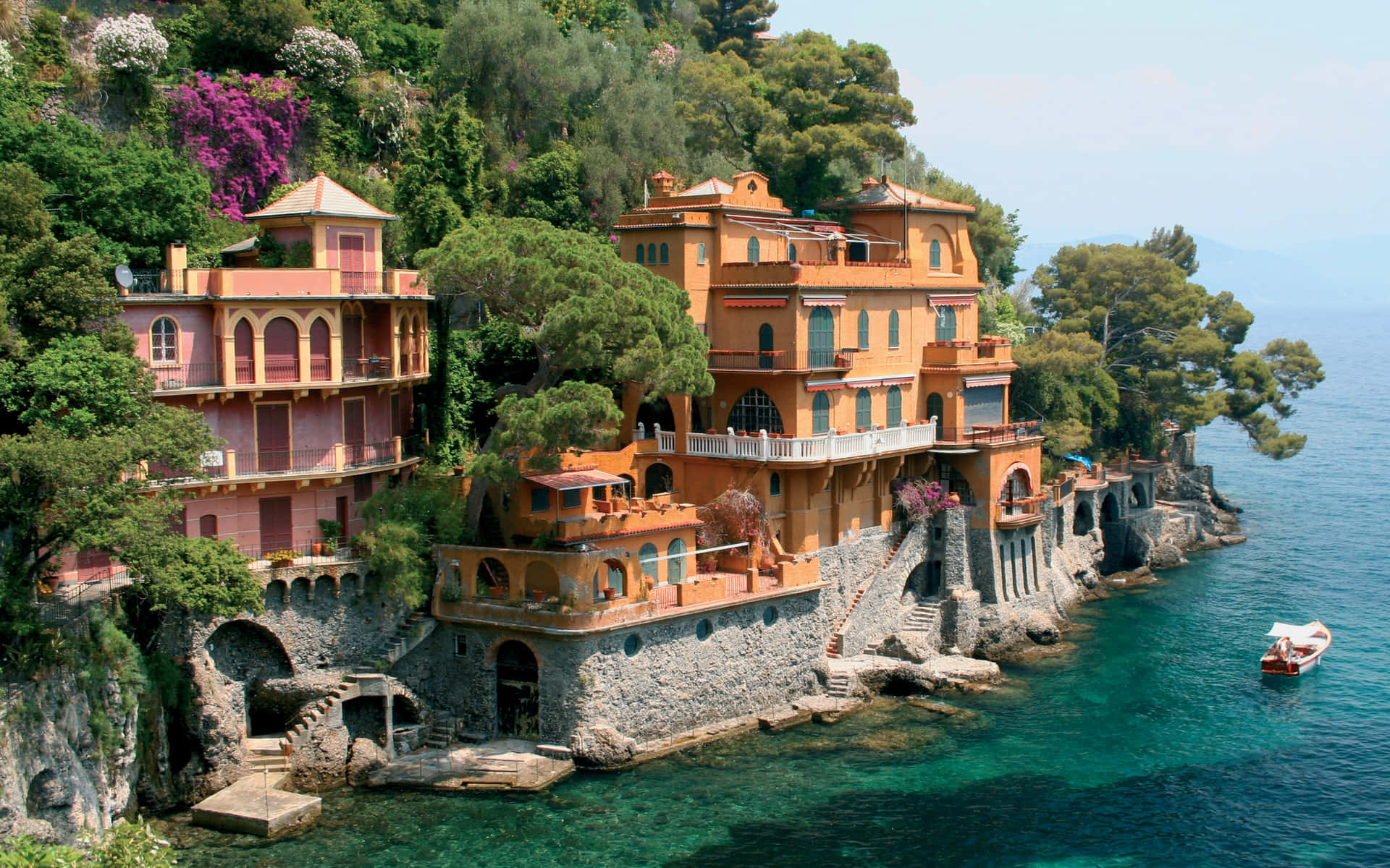 Granvilla En Portofino, Italia. Fondo de pantalla