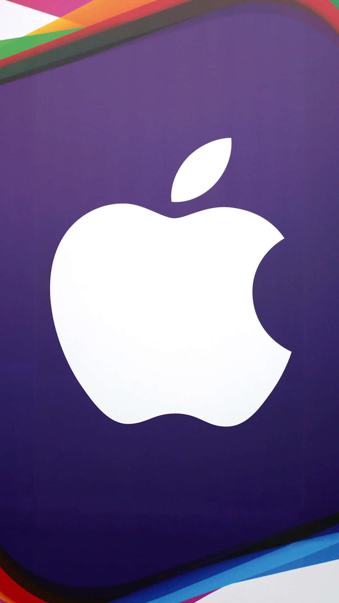 Großesweißes Logo, Beeindruckende Apple Hd Iphone. Wallpaper