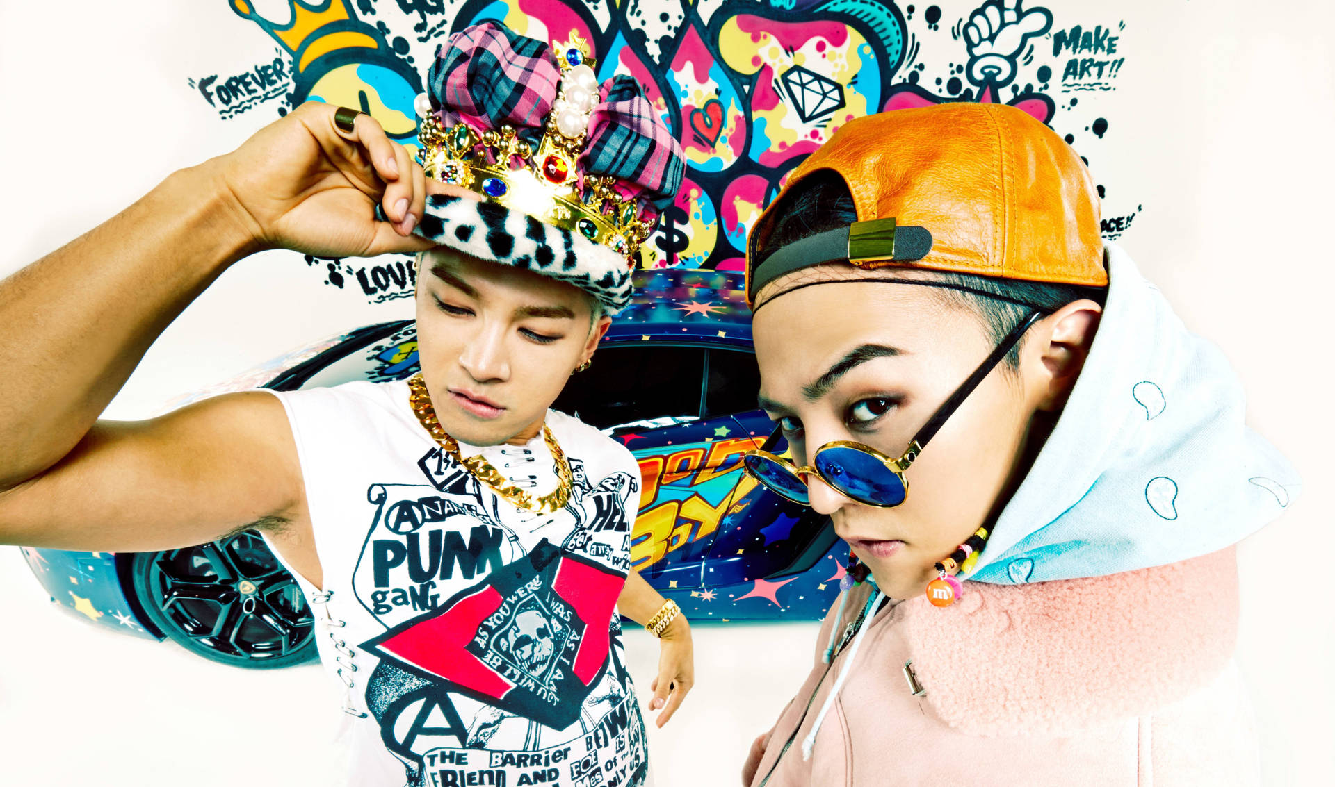 Bigbang Taeyang And Gd Colorful Art