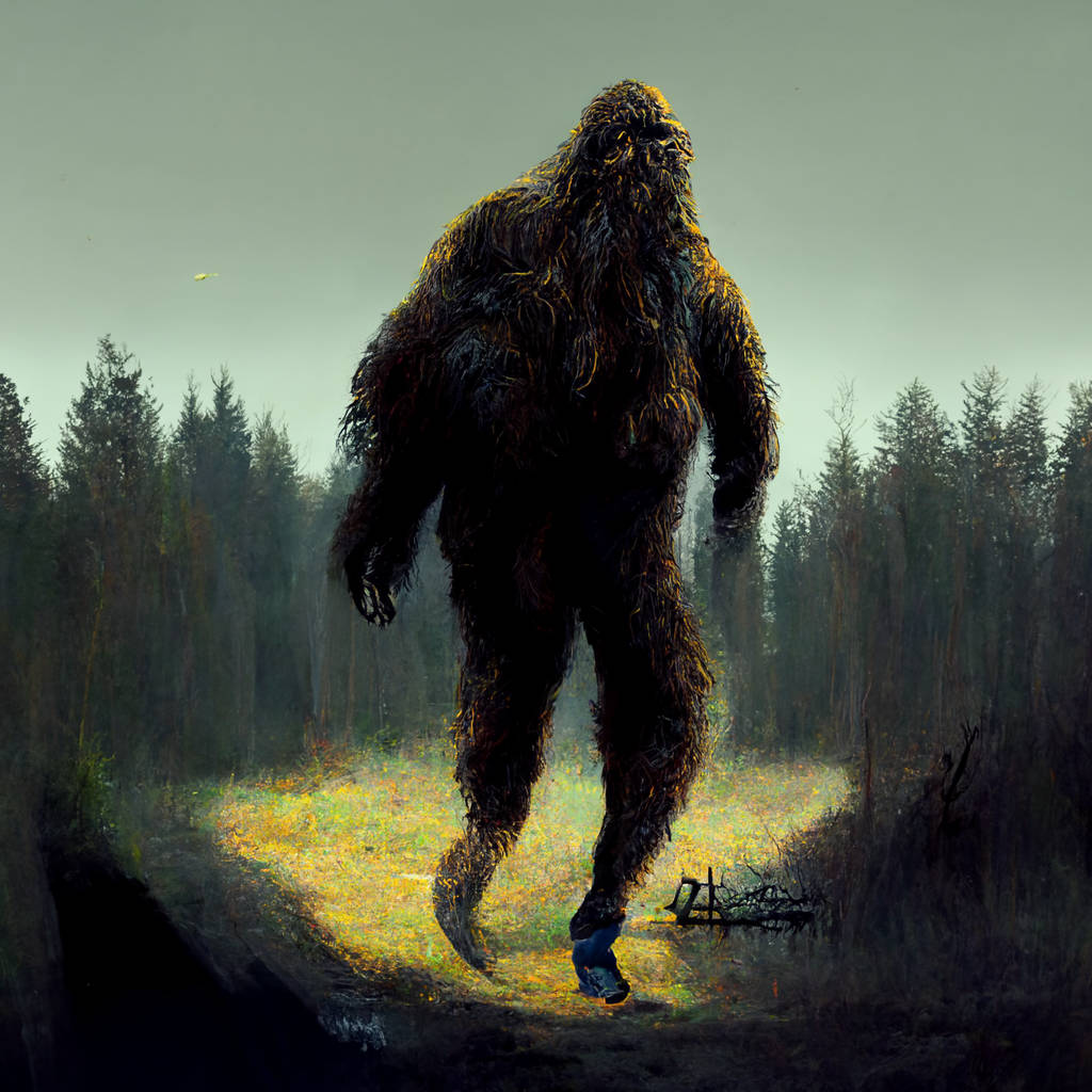 Ettmöte Med Bigfoot Wallpaper