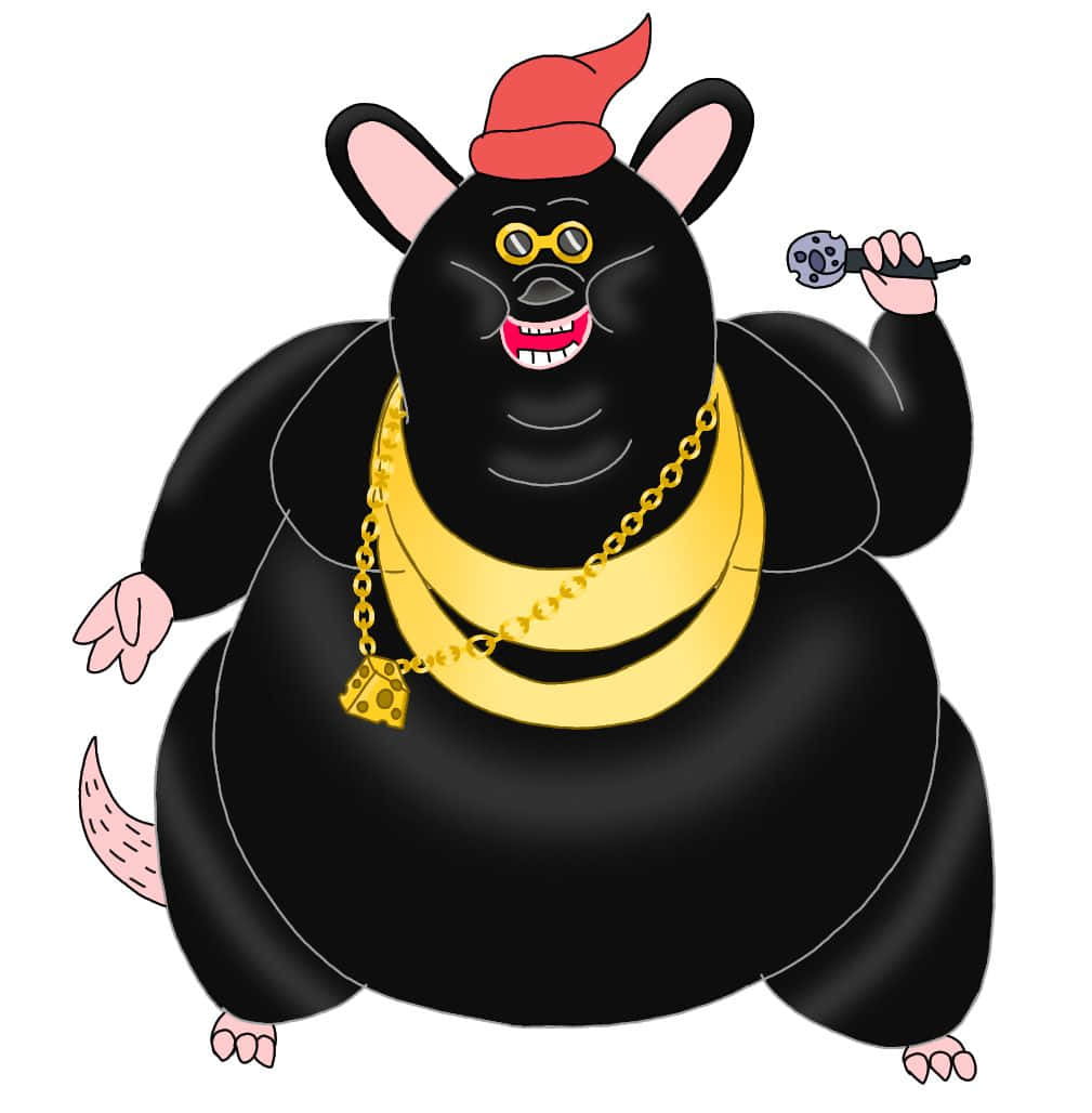 Biggie Cheese Cartoon Rapper Illustration Wallpaper