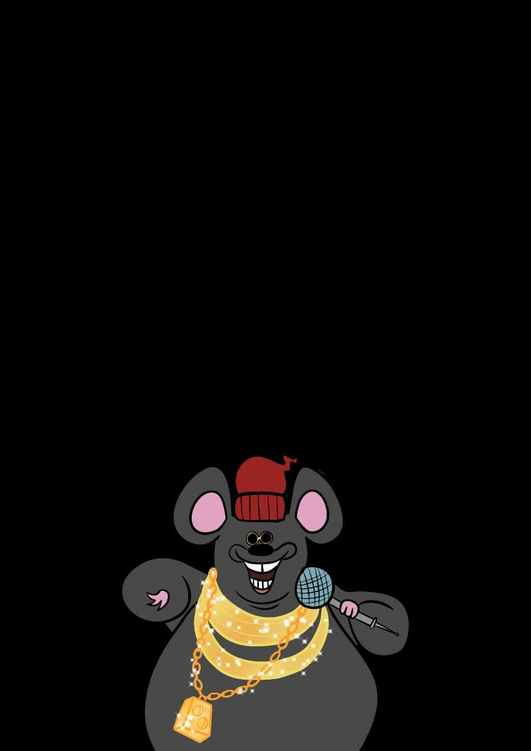 Biggie Cheese Rapper Cartoon Wallpaper