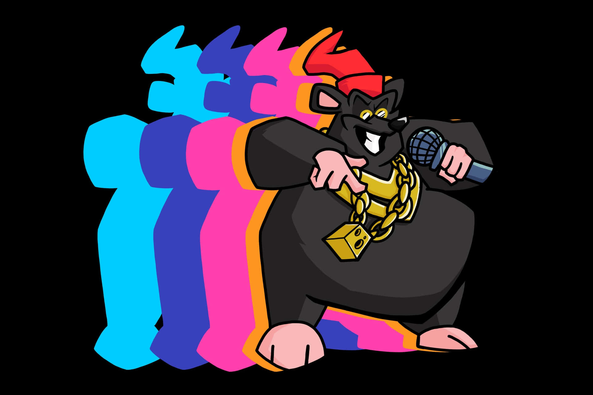 Biggie Cheese Rapping Animation Wallpaper