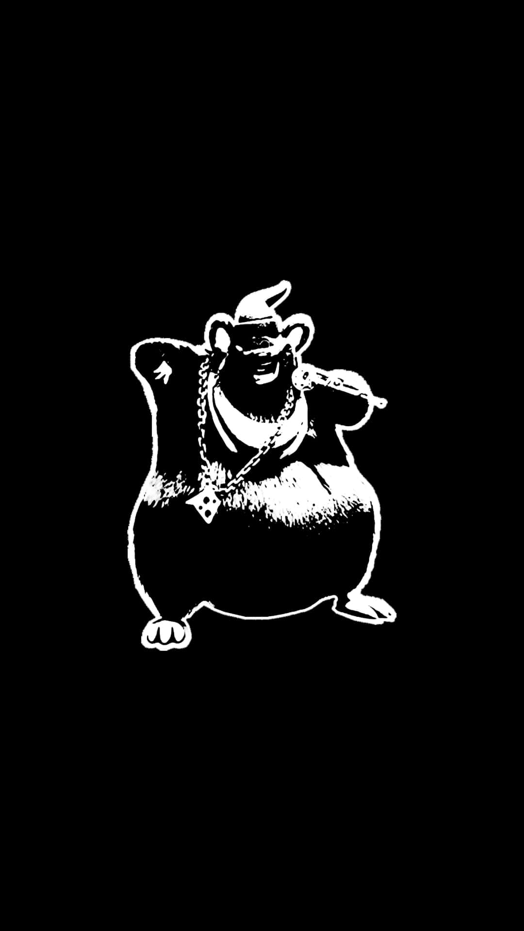 Biggie Cheese Silhouette Art Wallpaper