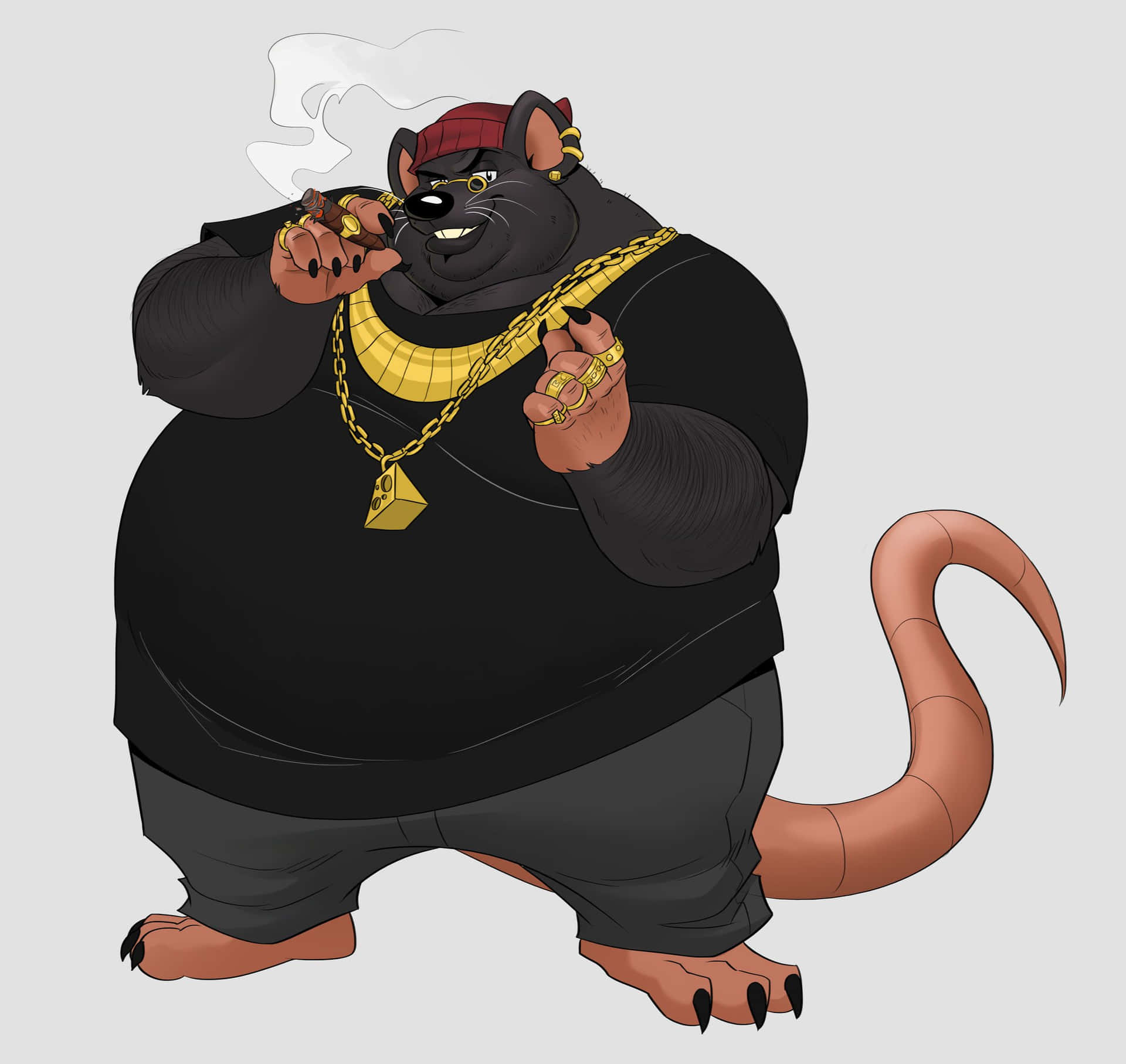 Biggie_ Cheese_ Stylish_ Pose Wallpaper