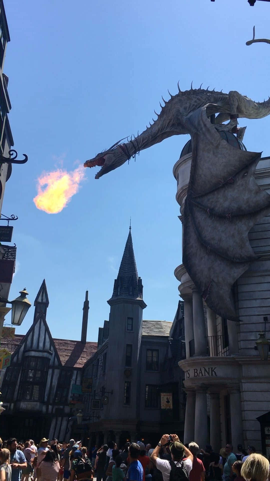 Bijschrift: Dusk In Diagon Alley: Magische Winkelwijk Achtergrond