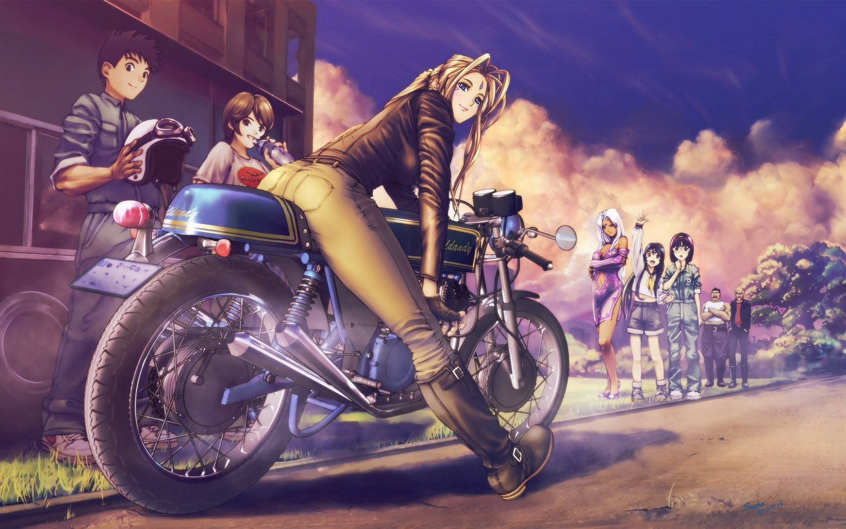 Bike Lover Anime Girl