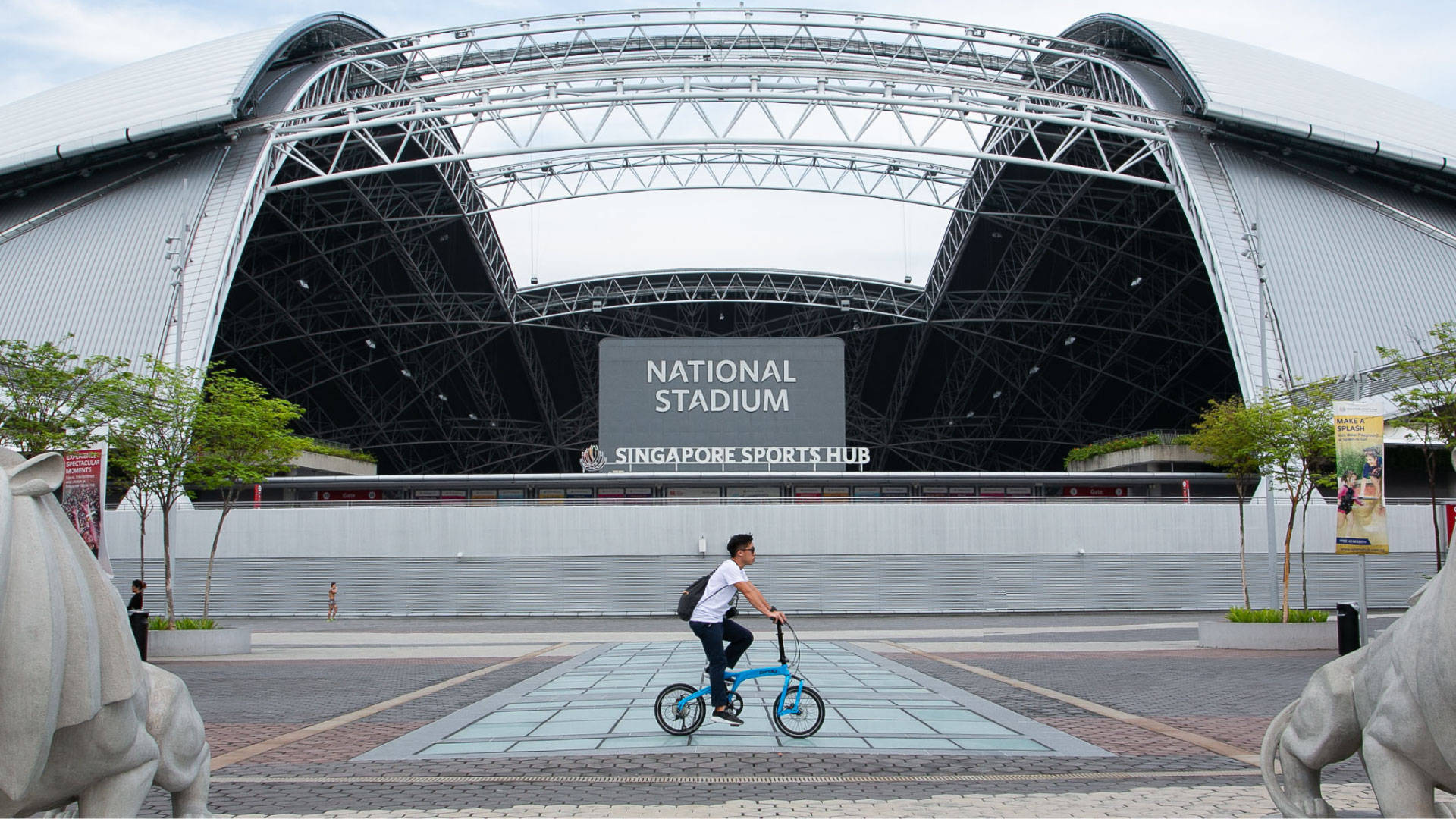 Bike Lover On Stadium