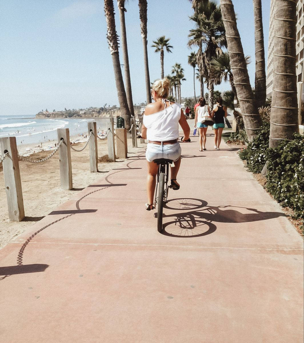 Biking Through San Diego Wallpaper