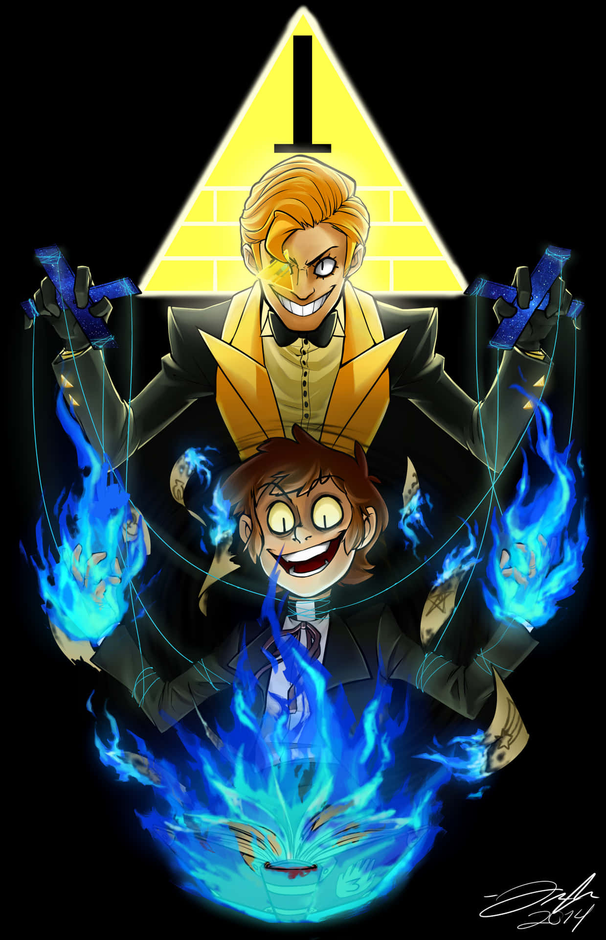 "Bill Cipher - A Mysterious Force Binded to Gravity Falls" Wallpaper