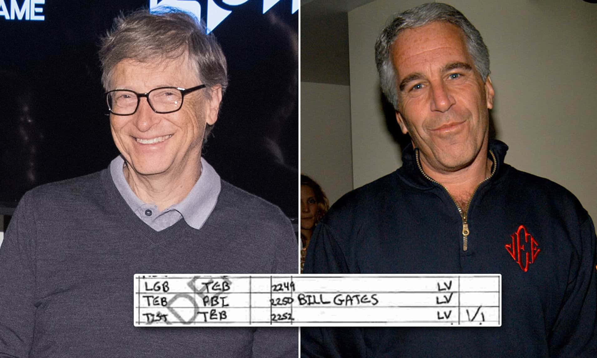 Bill Gates og Jeffrey Epstein - Vira Wallpaper