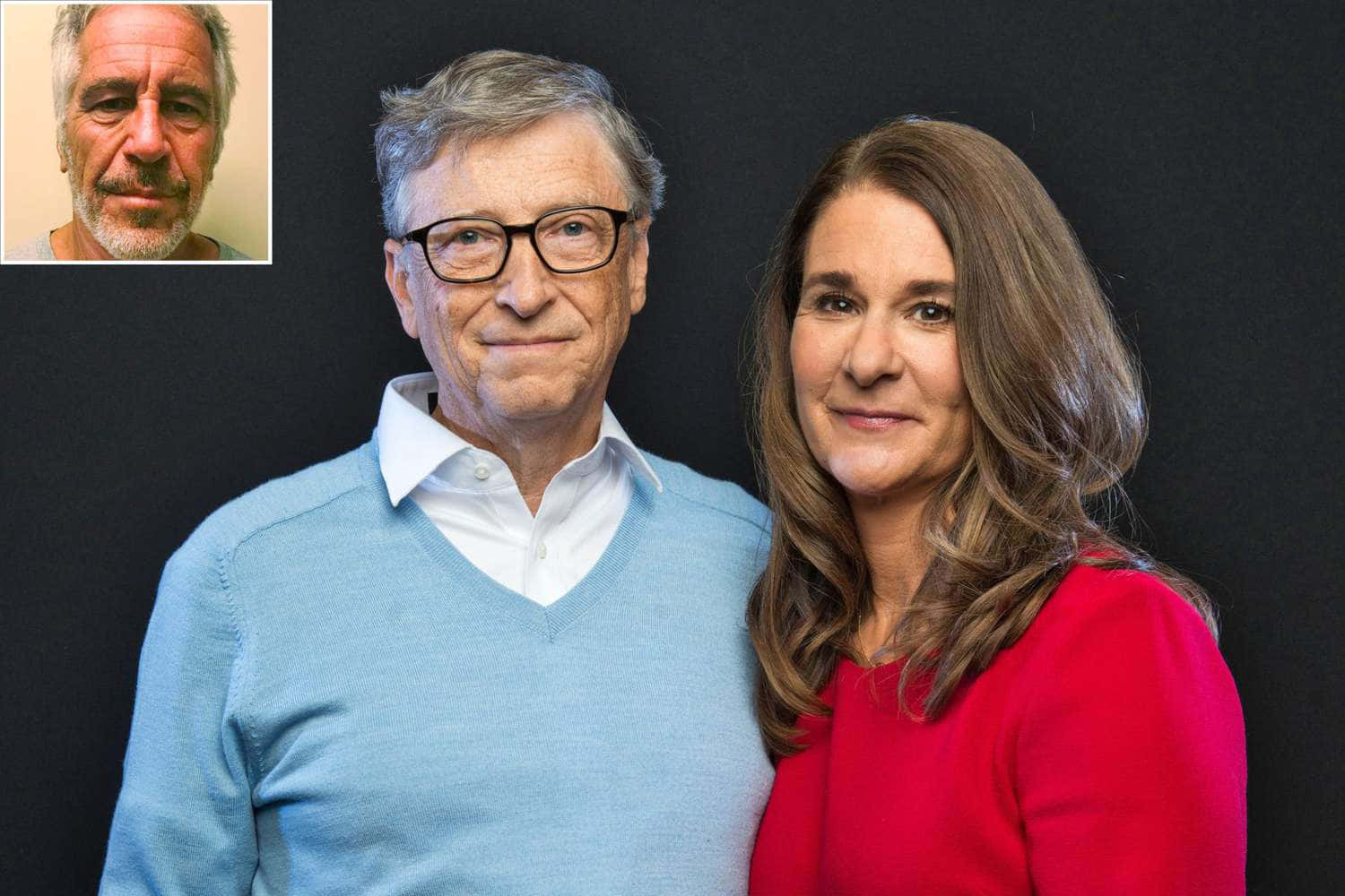 Bill Gates og Jeffrey Epstein deler et akavet øjeblik over en kop te.