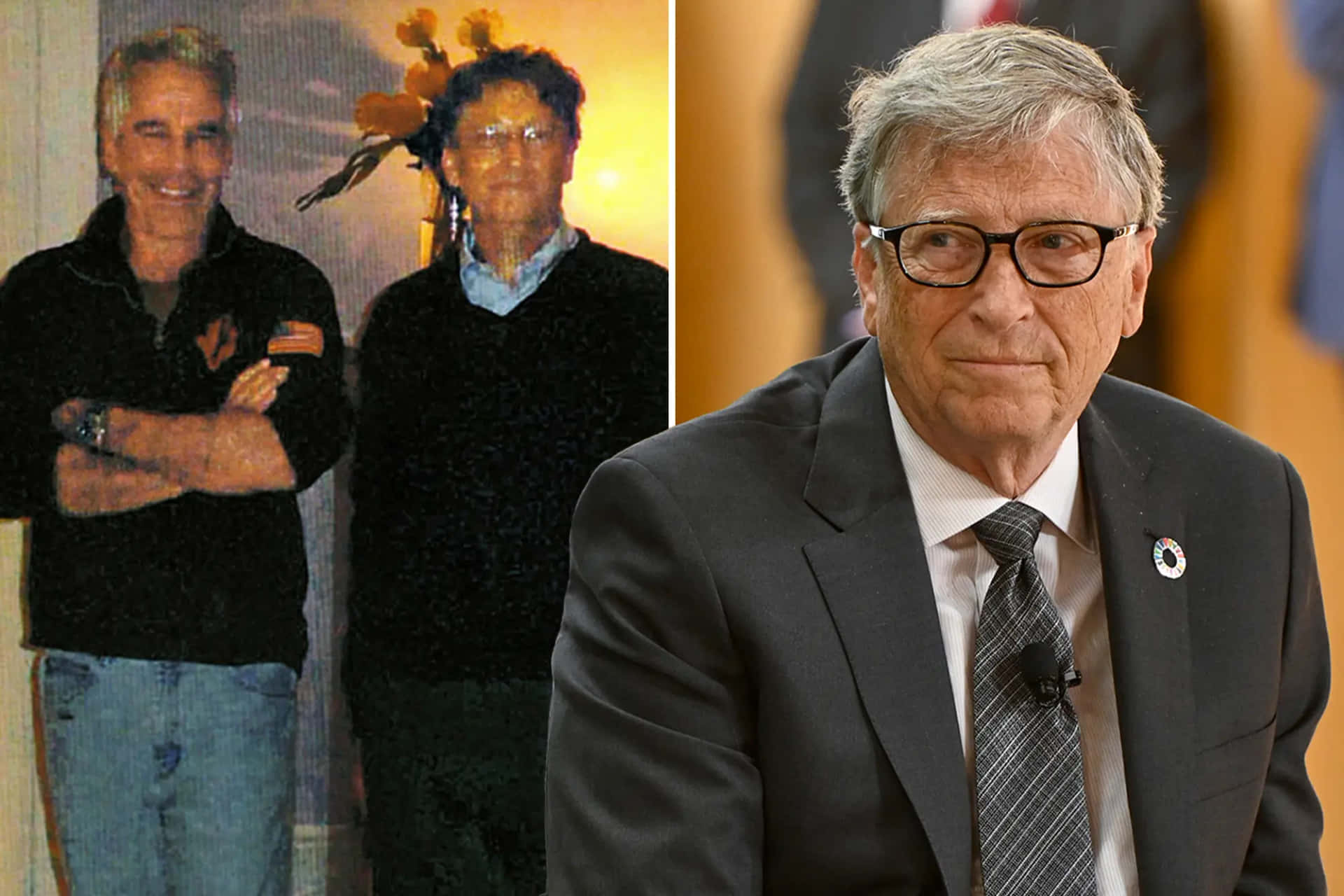 Bill Gates og en mand i jakkesæt holder hænder