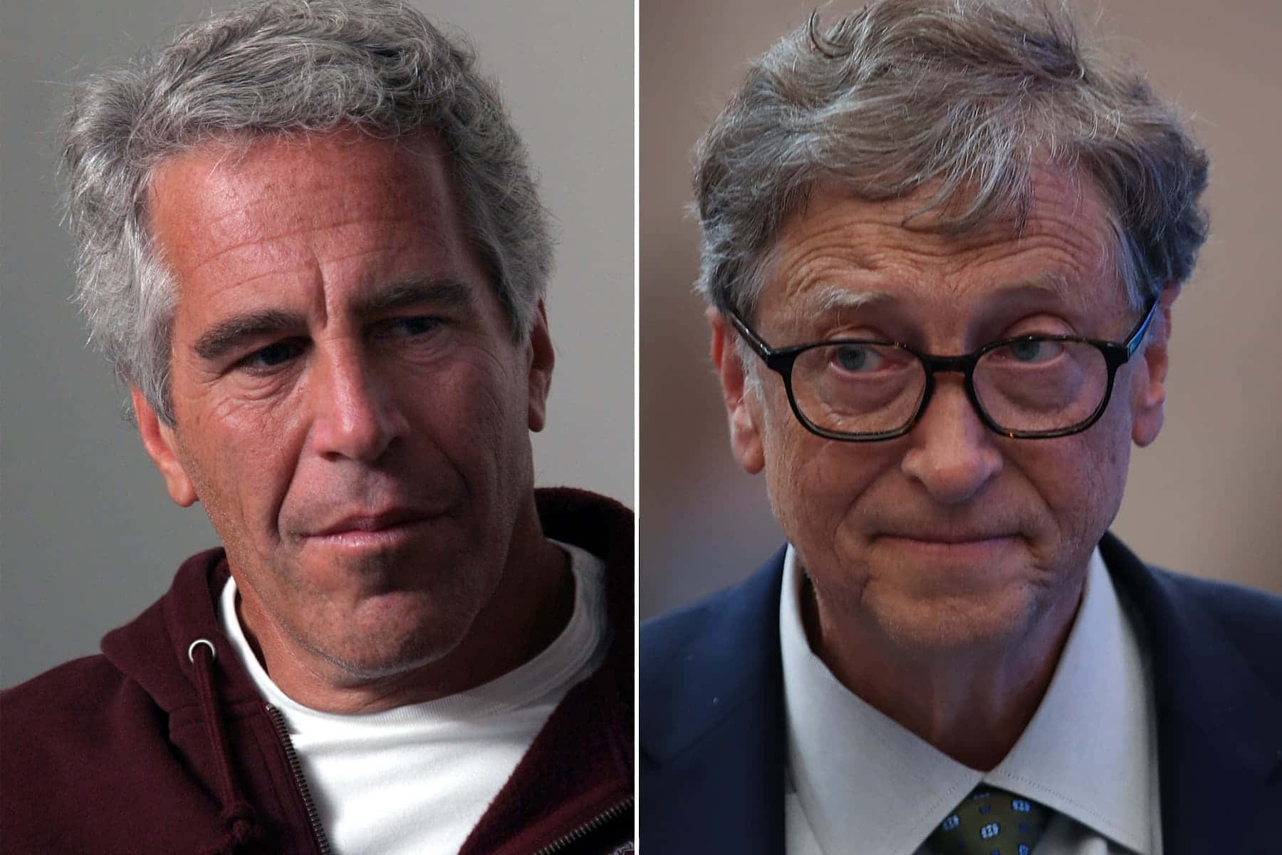 Bill Gates Og Epstein-billeder 1800 X 1200