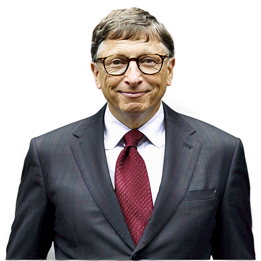 Download Bill Gates In Suit Png Fht | Wallpapers.com