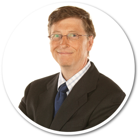 Bill Gates Portrait Smile PNG