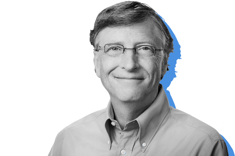 Bill Gates Portrait Smile PNG