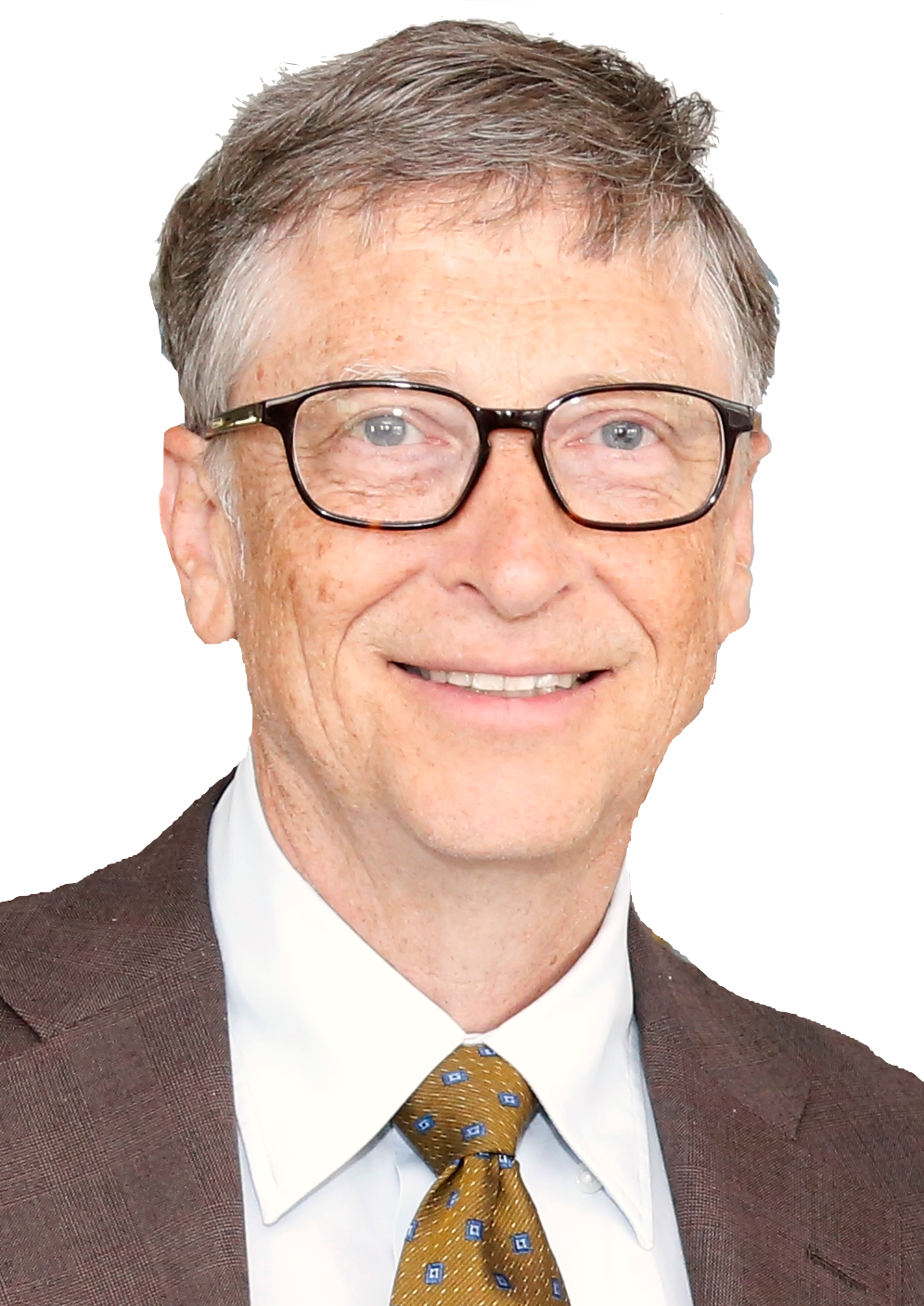 Bill Gates Portrait Smile PNG