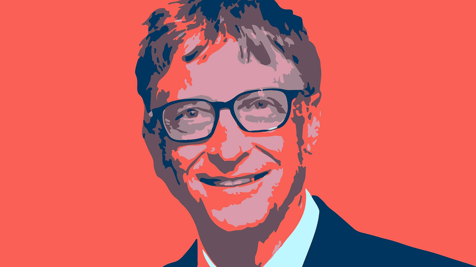 Bill Gates Red Art