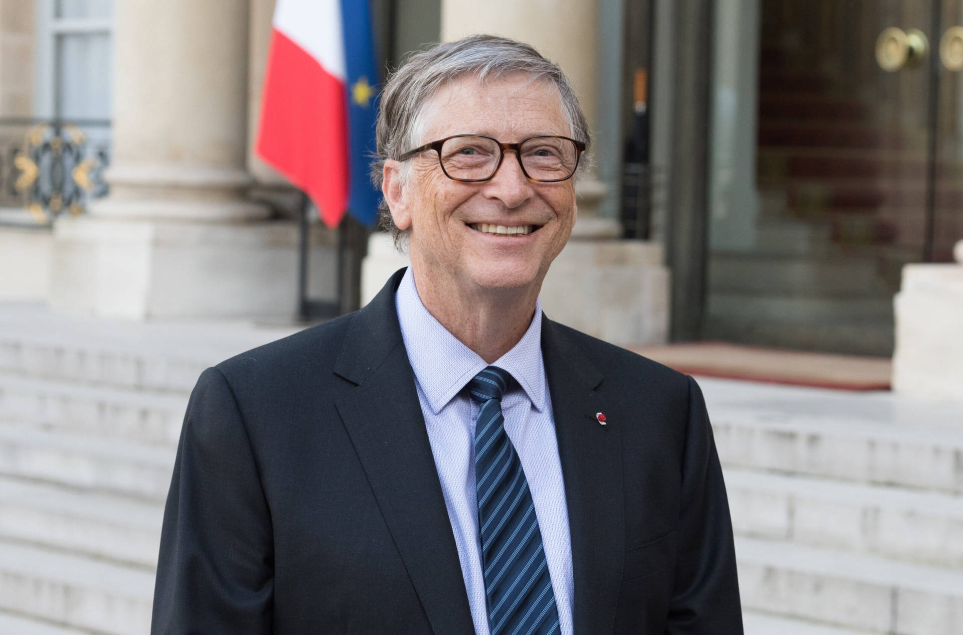 Bill Gates Striped Necktie