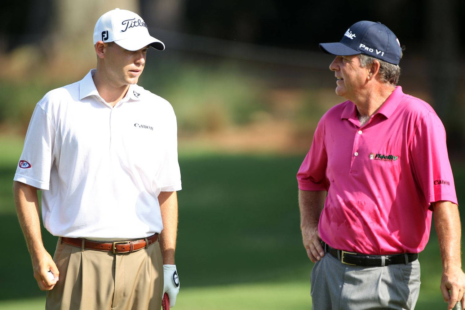 Bill Haas Learning With Coach Wallpaper
