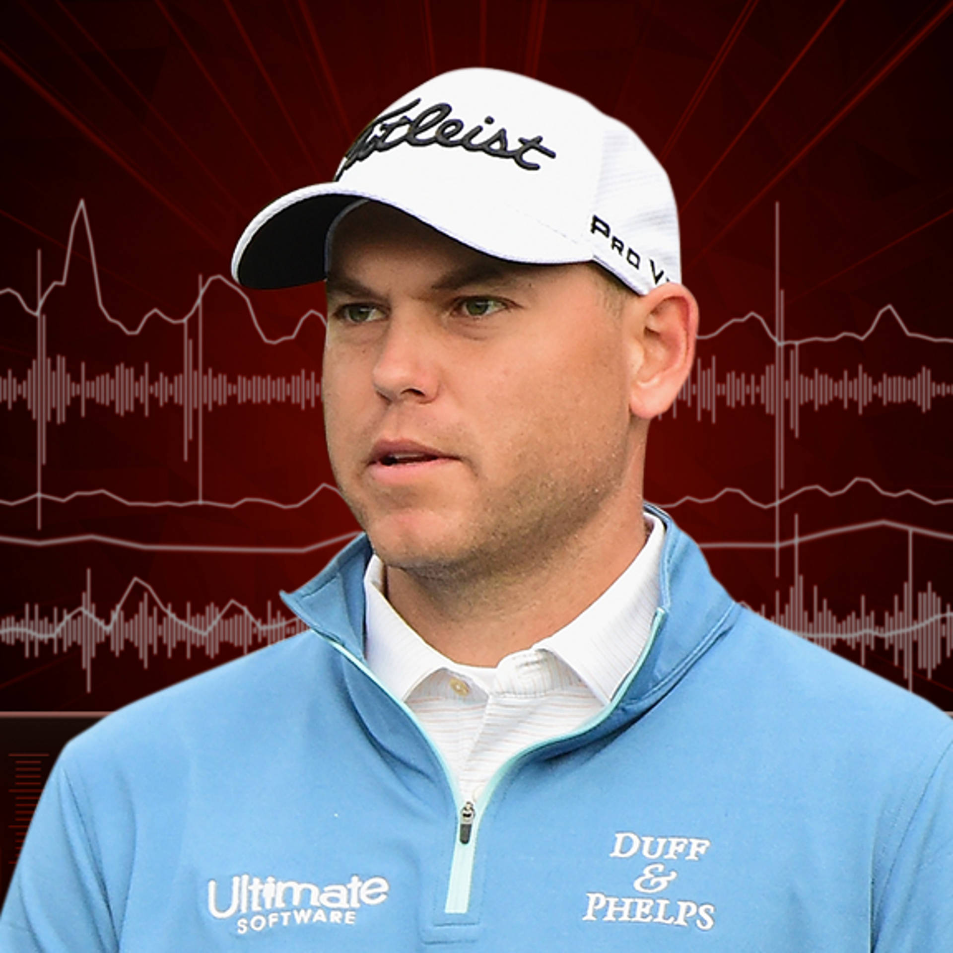 Bill Haas On Red Backgrond Wallpaper