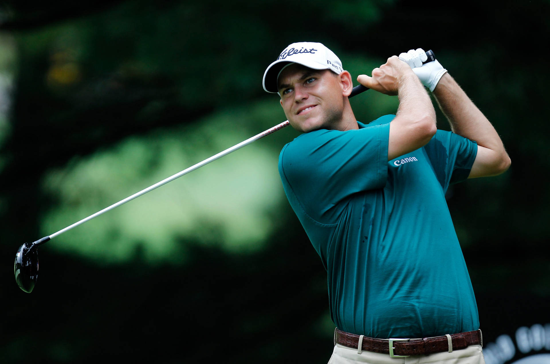 Bill Haas geared up for the perfect swing Wallpaper