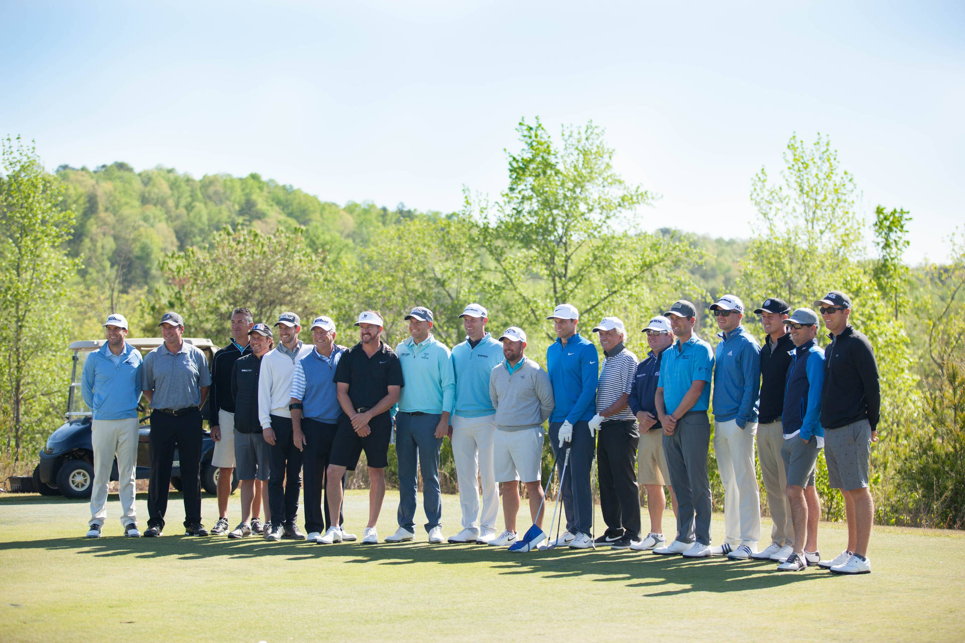 Bill Haas med andre golfspillere Wallpaper