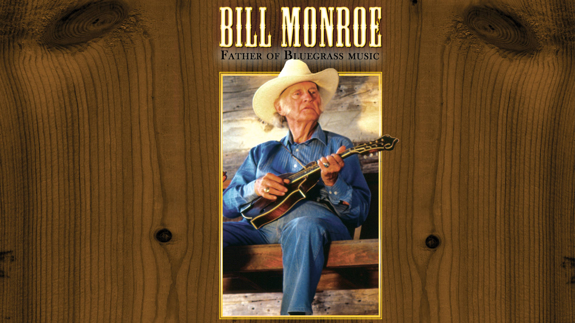 Albumdæksel Tapet af Bill Monroe, Fader af Bluegrass Musik Wallpaper