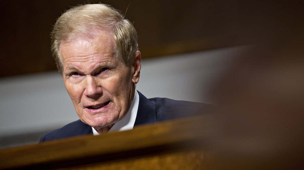 Bill Nelson With A Serious Expression Wallpaper
