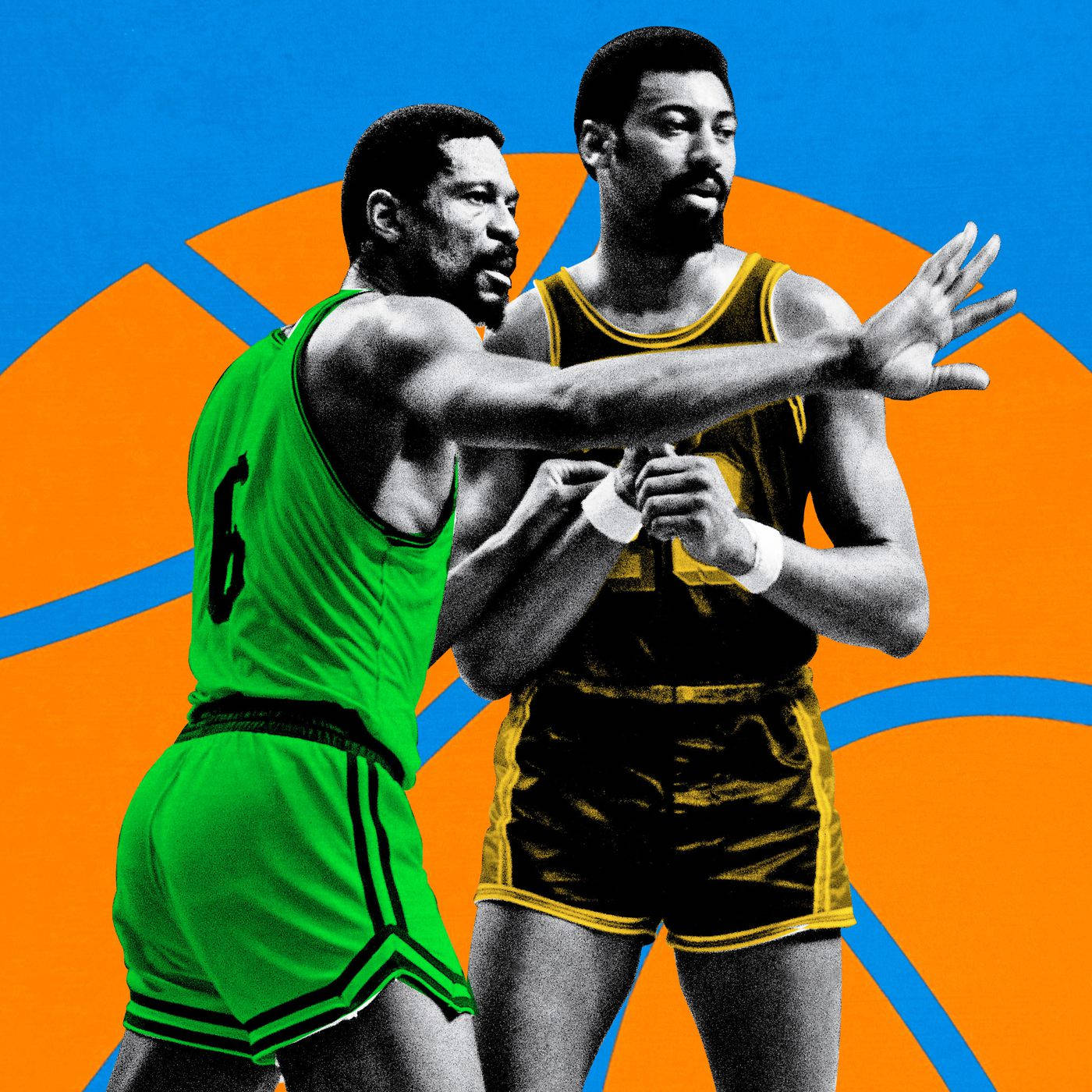 Bill Russell Boston Celtics  Art Poster Wallpaper